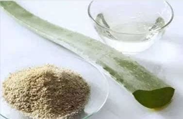 Usage of aloe powder